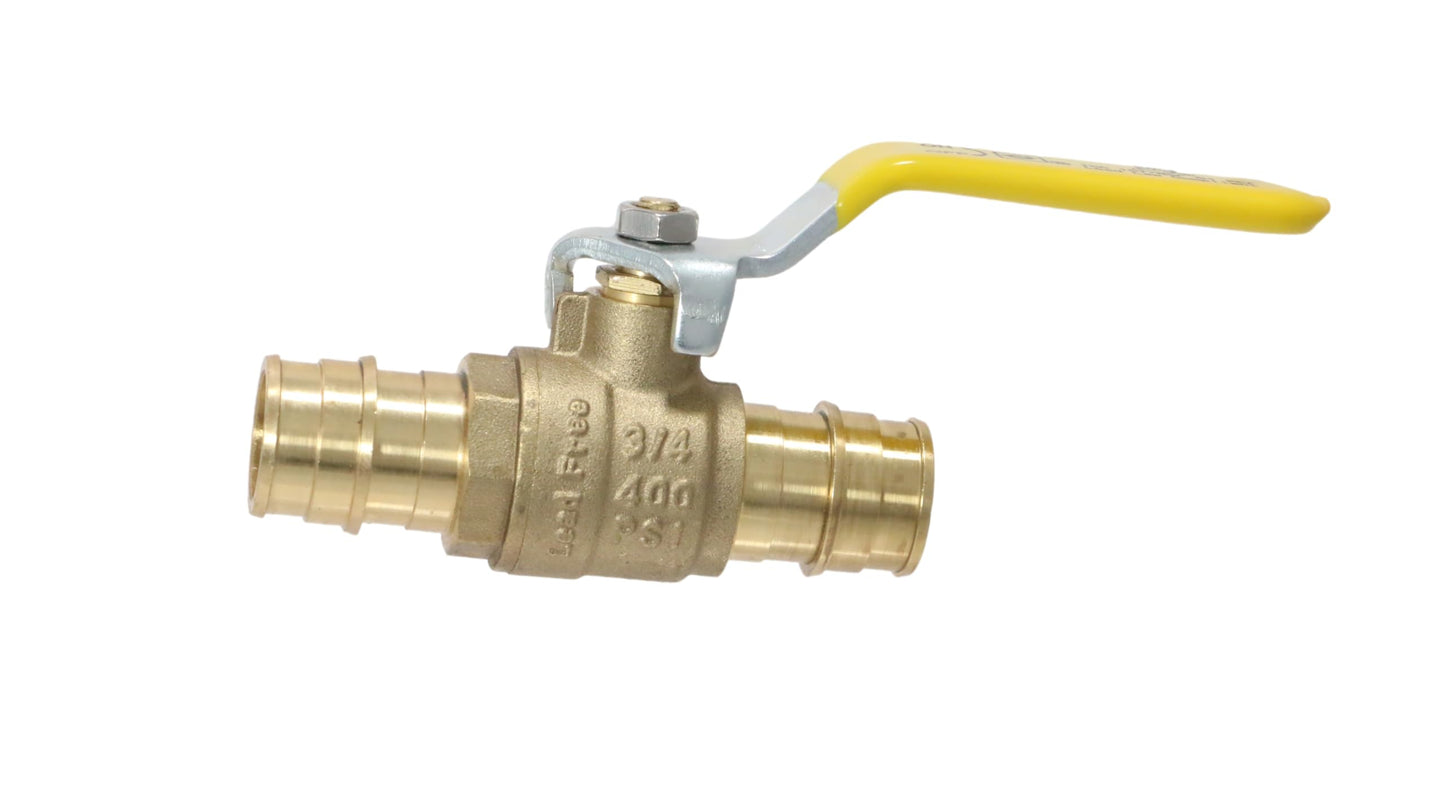 10 Pieces XFITTING 3/4'' Pex A Ball Valve, F1960 Expansion Ball Valve