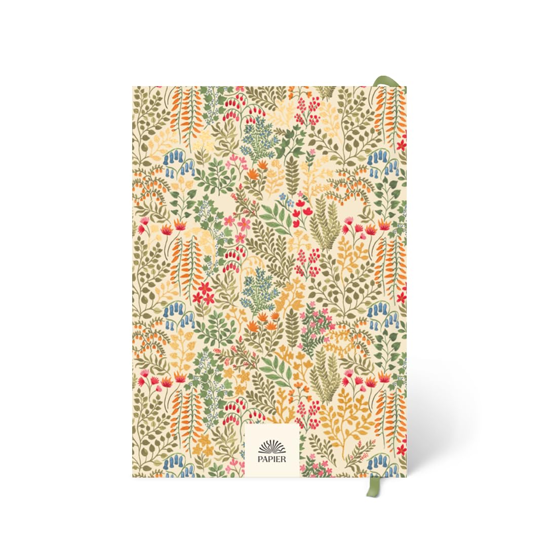 Papier Fairy Flies 12 Week Wellness Journal - Floral Hardback | Log Intentions Sleep & Energy, Morning & Evening | Weekly & Monthly CheckIn | Undated Planner | Reflection, Mindfulness | Self Care Gift
