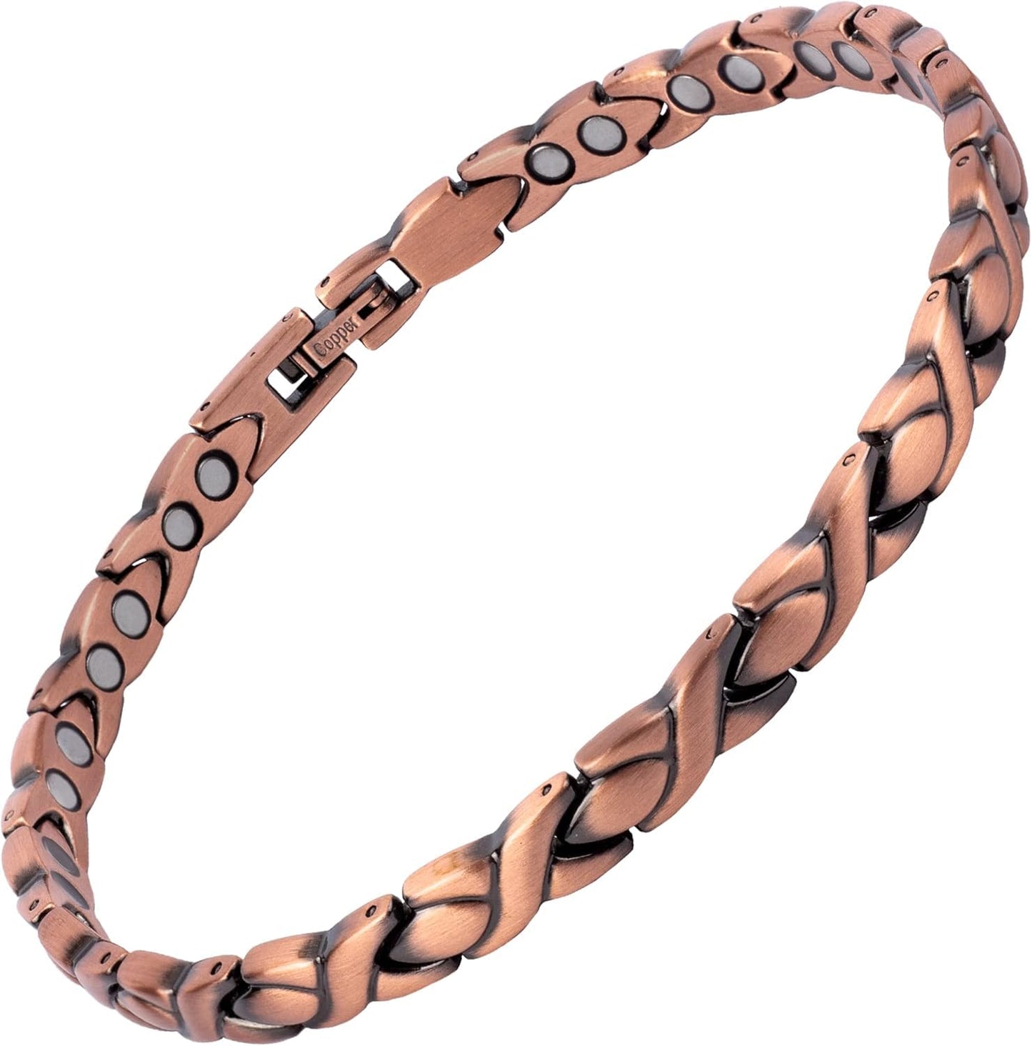 MagnetRX® Copper Anklet for Women – Ultra Strength Magnetic Ankle Bracelets for Women – Effective Womens Copper Magnetic Ankle Bracelet (Women Anklet)