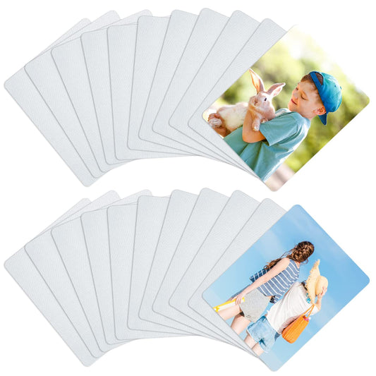 80 Pcs Sublimation Mouse Pads Blanks White Mouse Mat Bulk for Sublimation Transfer Heat Press Printing DIY Crafts Mousepad for Custom with Non Slip Bottom, 24x20x0.2cm