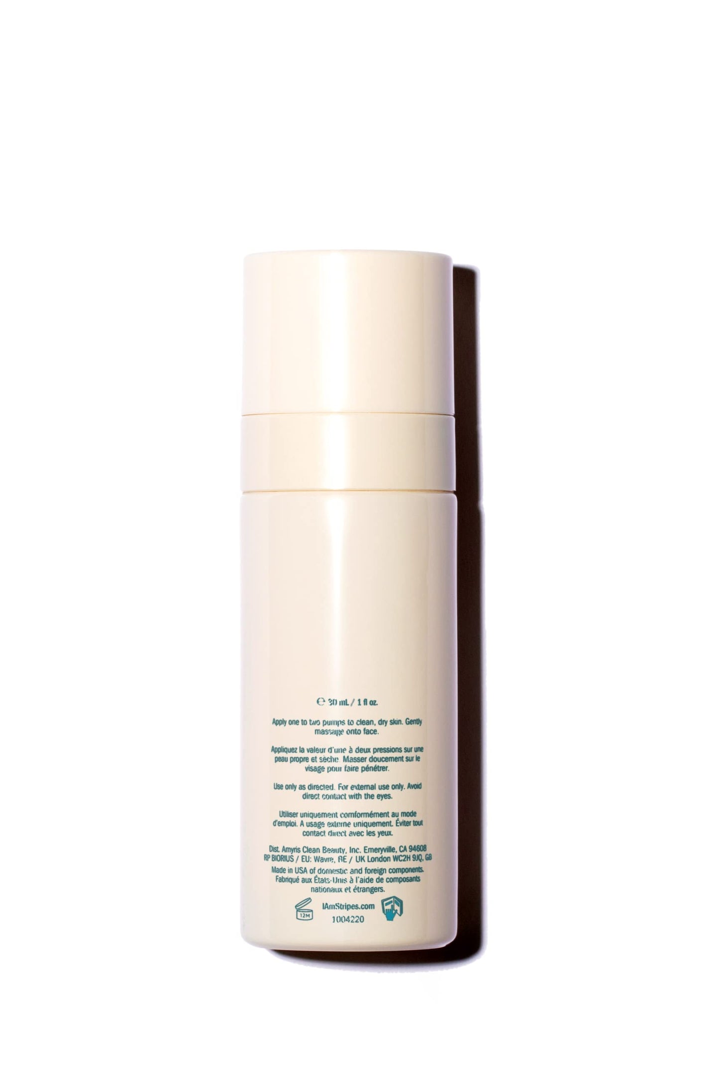 STRIPES Beauty Naomi Watts The Power Move Hydrating Facial Serum Firm Smooth Fine Lines And Wrinkles Squalene Hyaluronic Acid Safe Sensitive Skin Menopause Support 1.0 Fl Oz