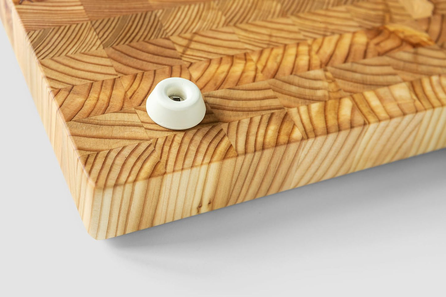 Larch Wood Canada End Grain Small Cutting Board, Standard Line, Handcrafted for Professional Chefs & Home Cooking, 17-3/4" x 11" x 1-1/2"