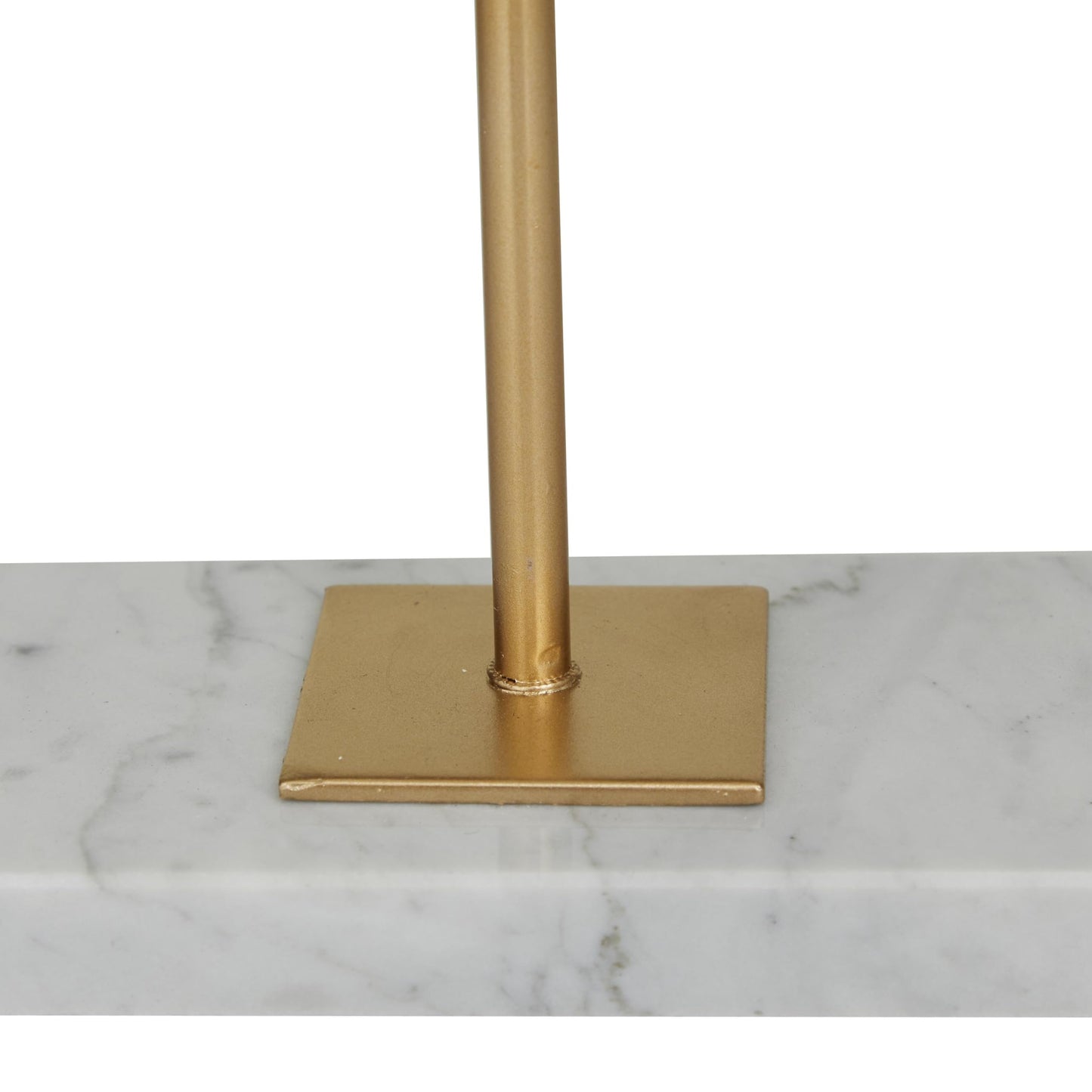 Deco 79 Polystone Abstract Decorative Sculpture Cut-Out Home Decor Statue with Marble Stand, Accent Figurine 12" x 3" x 13", White