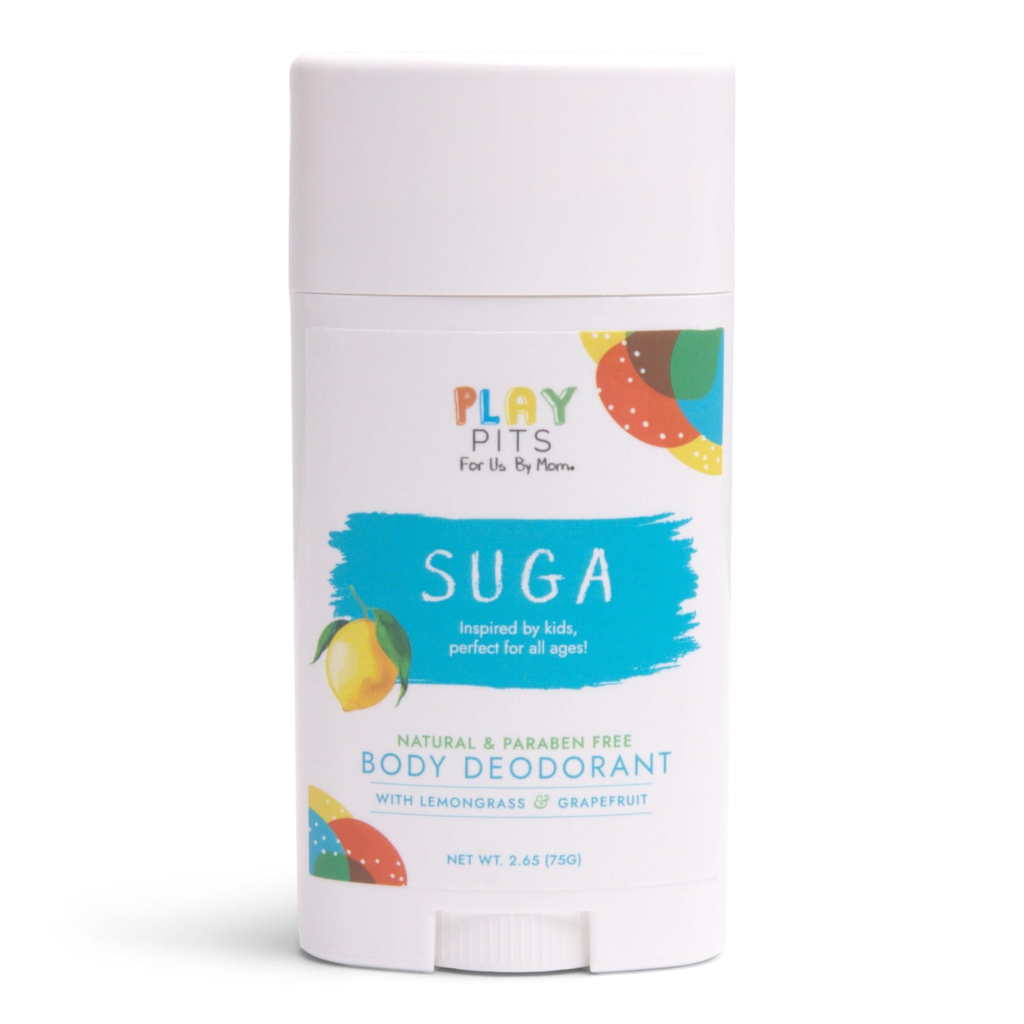 PLAY PITS - Natural Kids Whole Body Deodorant - Safe for Girls & Boys w/Sensitive Skin of All Ages - Clean & Paraben Free – SUGA, SONSHINE, & HAPPY - Infused w/Essential Oils – Variety 3 pack