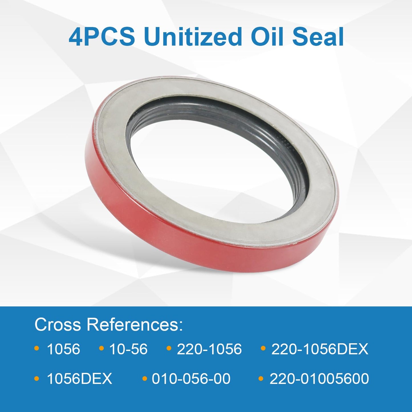 4PCS Oil Seal 3.125" X 4.506" Replacement for Dexter 010-056-00 10K 12K Heavy Duty 15K Axles Trailer Axle Bearing Seal