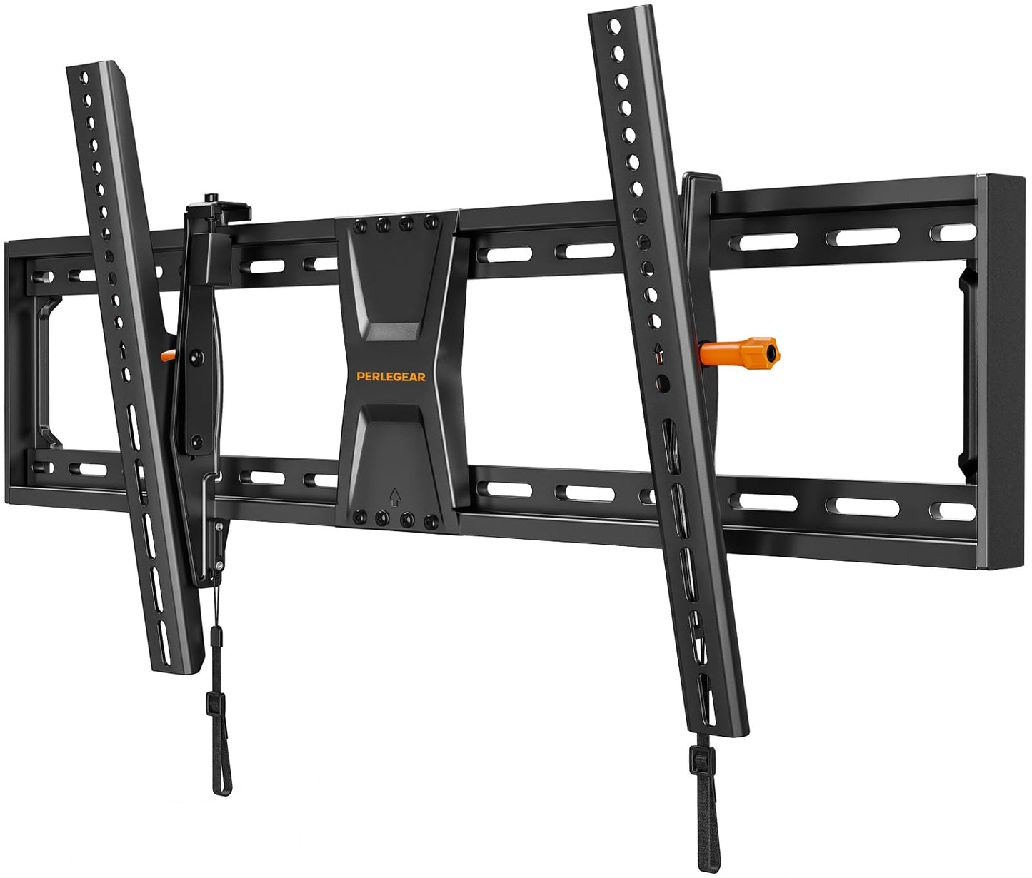 Perlegear Tilting TV Wall Mount for 42-90 TVs with Leveling Adjustment, Max VESA 800x400mm，Fits Most 65 75 85 86 Inch Low-Profile TV Mount Wall Bracket up to 132 lbs, Fits 12"/16"/18"/24" Studs