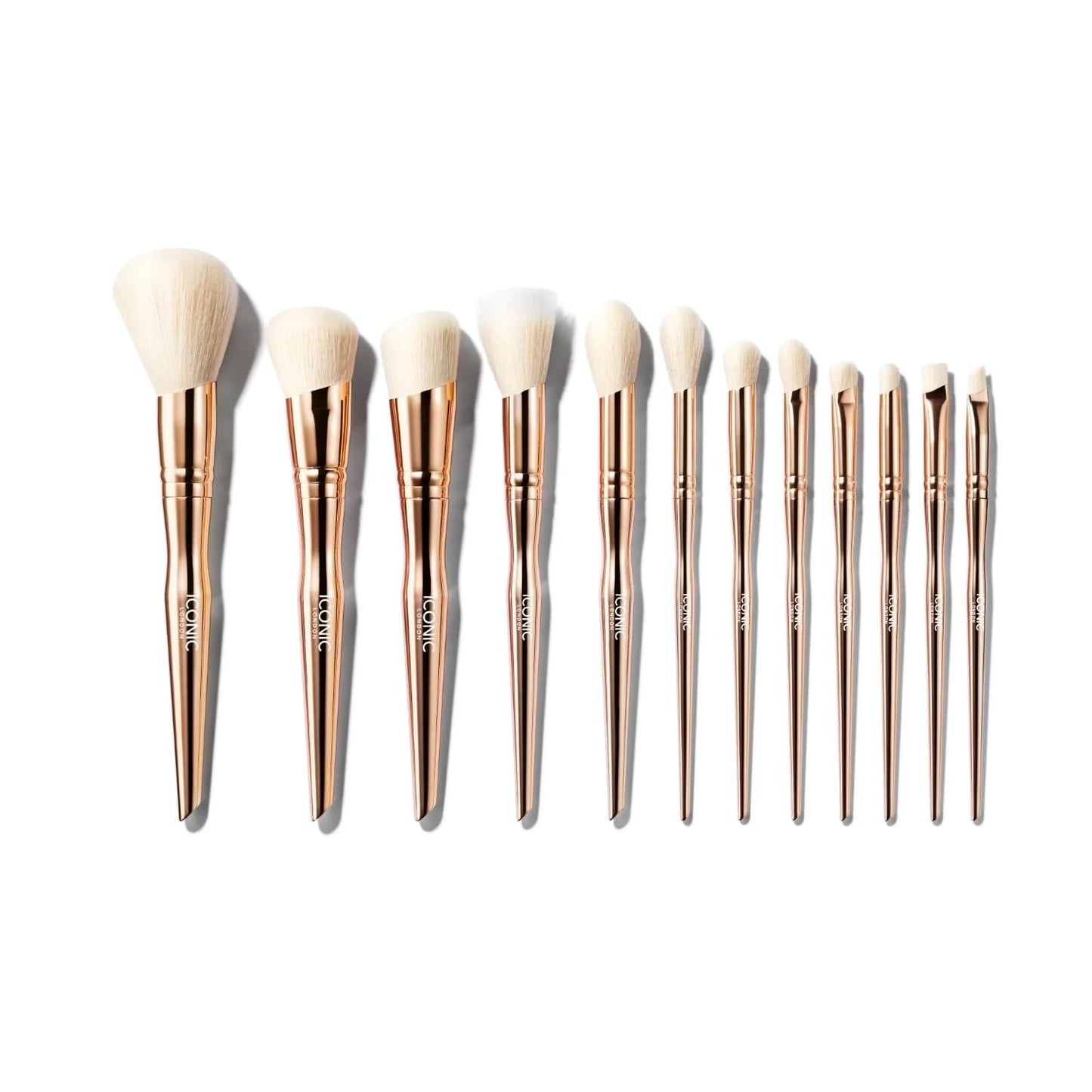 ICONIC LONDON All Angles Brush Set | Blend, Buff and Polish, Seamless Makeup Application, Includes 12 Makeup Brushes