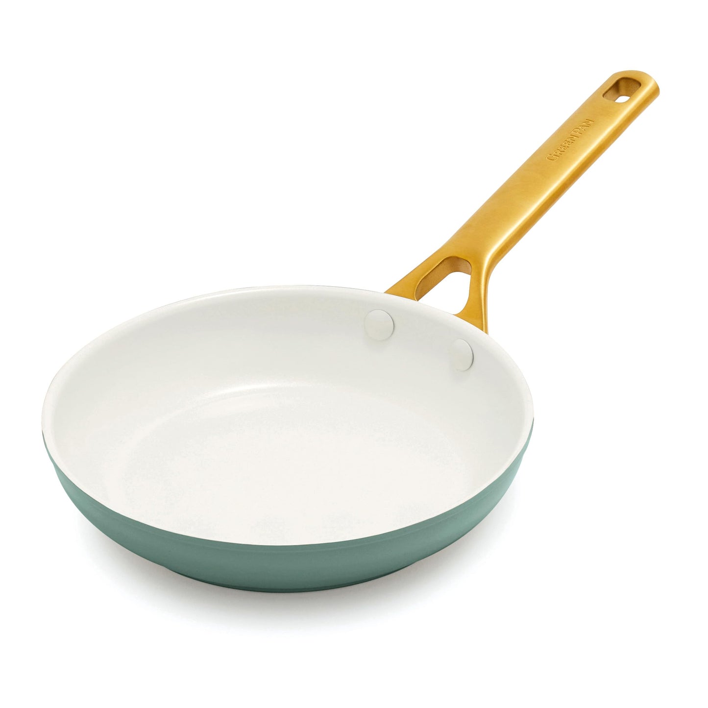 GreenPan Nonstick Reserve Pro 8" Frying Pan, NSF Certified Ceramic, Hard Anodized PFAS-Free Skillet, Stainless Steel Handles, Oven & Dishwasher Safe, Moss Green