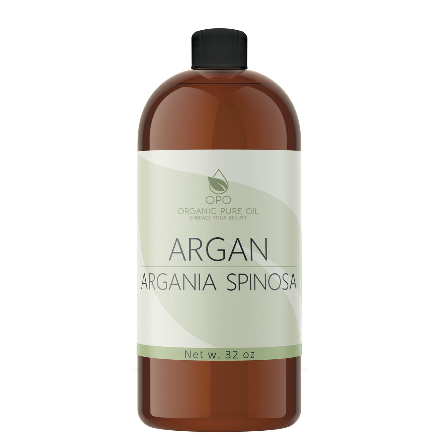 OPO Deodorized Argan Oil - 32 oz - Pure Morocco Partially Filtered Unscented Non GMO Vegan Bulk Carrier Oil Skin Hair Face Body Hydrating Nourishing Soothing DIY Soap Cream Packaging May Vary