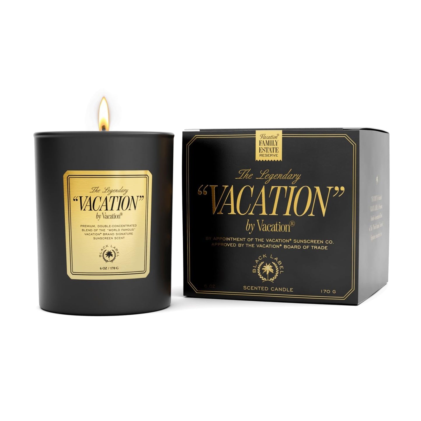 Vacation Coconut Vanilla Scented Soy Candle, 6 Ounces - Home Fragrance Candle, 50-Hour Burn, Gift for Women