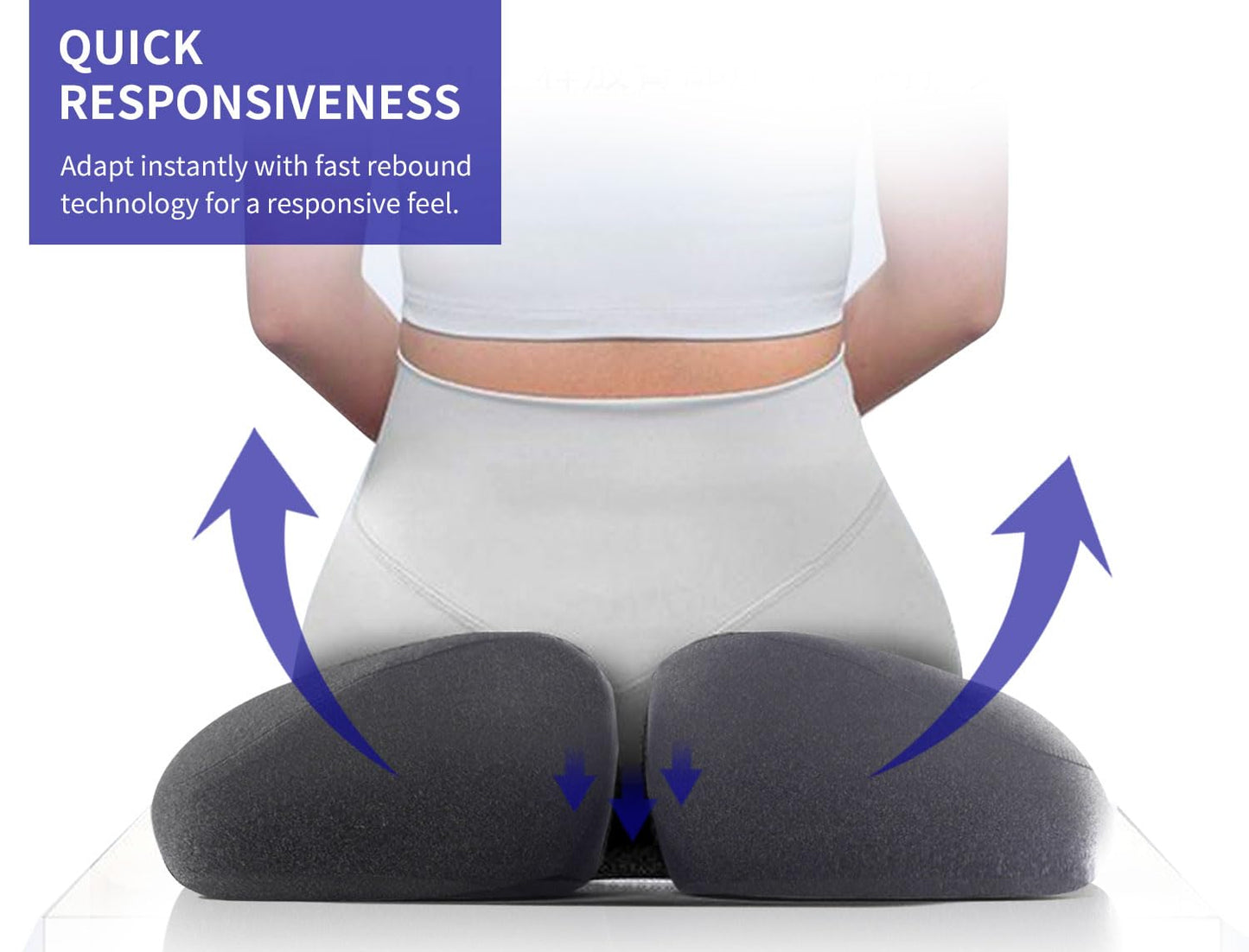 Pubemy SupremeComfort X-Large Gel Infused Memory Foam Seat Cushion for Office Chair, Kitchen Chair, Car Seats- Elevate Your Seating Experience -Pressure Sore and Tailbone Pain Relief