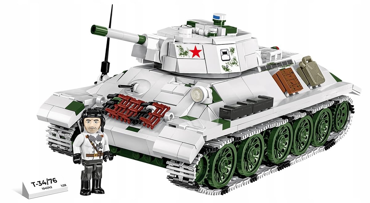 COBI Historical Collection WWII T-34/76 mod 1941/42 2-in-1 (PL/SOV) Tank