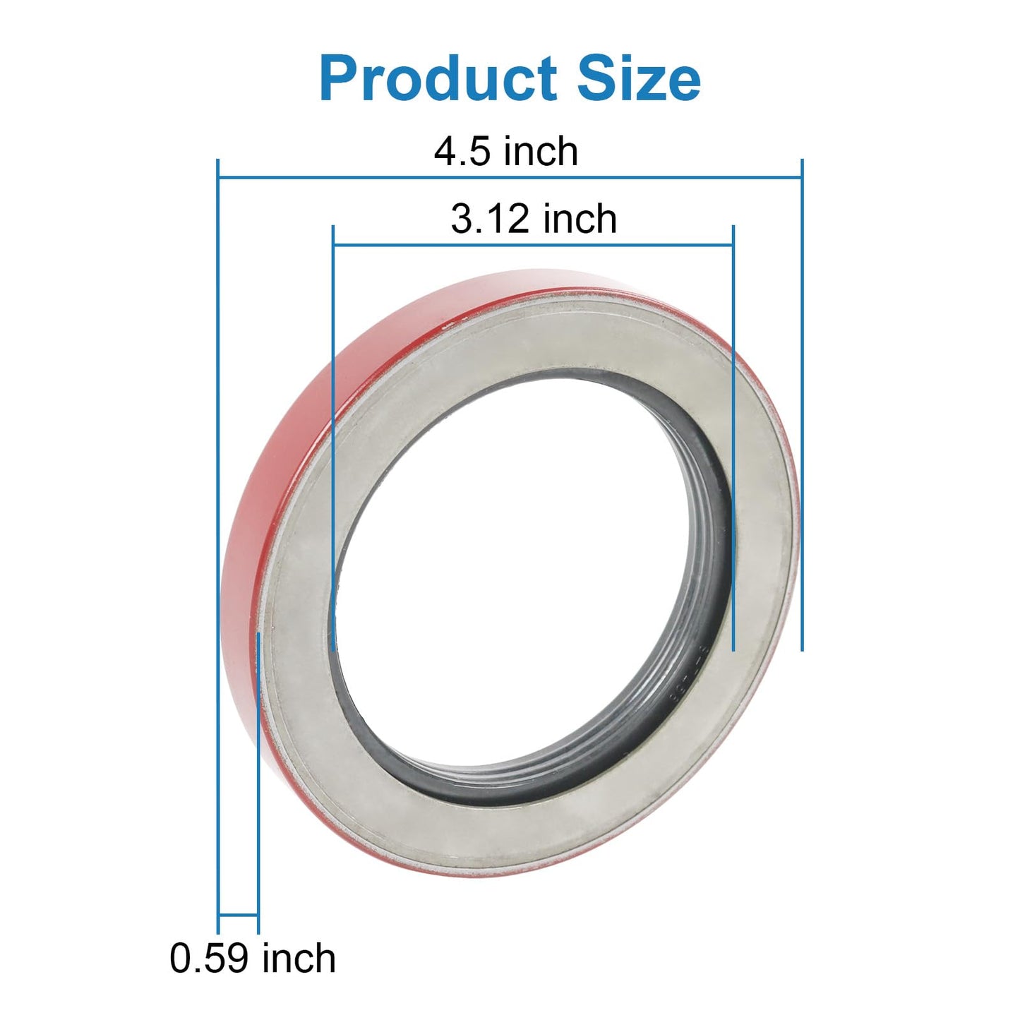 4PCS Oil Seal 3.125" X 4.506" Replacement for Dexter 010-056-00 10K 12K Heavy Duty 15K Axles Trailer Axle Bearing Seal