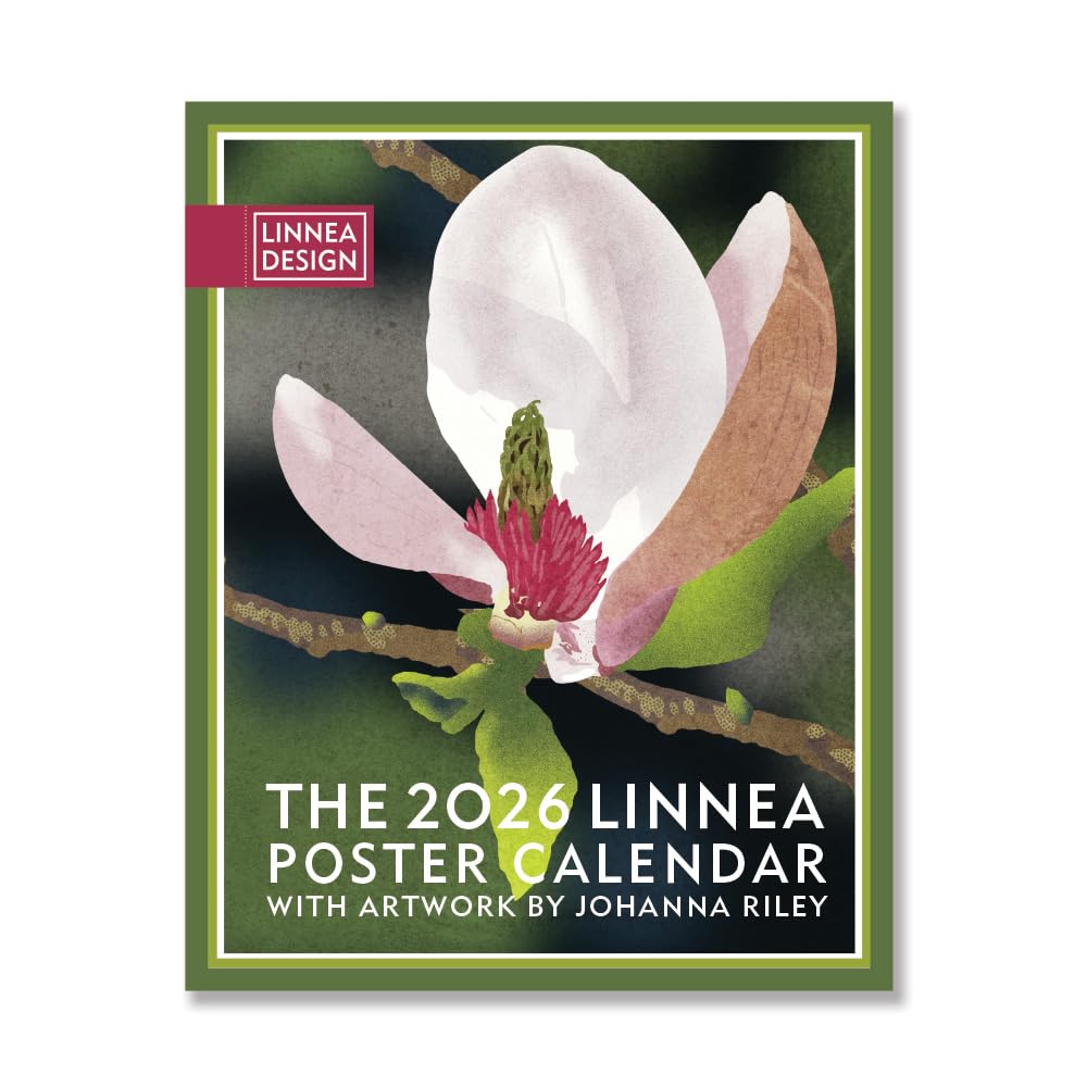 Linnea Design 2026 Poster Calendar 11 x 14" Artwork by Johanna Riley