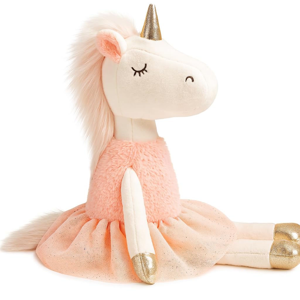 Laila and Lainey Plush Ballerina Unicorn - Soft Stuffed Animal for Girls