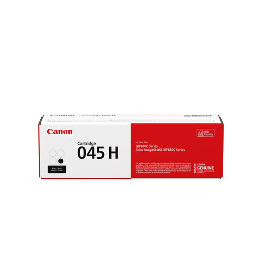 Canon Genuine Toner, Cartridge 045 Black, High Capacity (1246C001), 1 Pack Color imageCLASS MF634Cdw, MF632Cdw, LBP612Cdw Laser Printer,High Yield Black