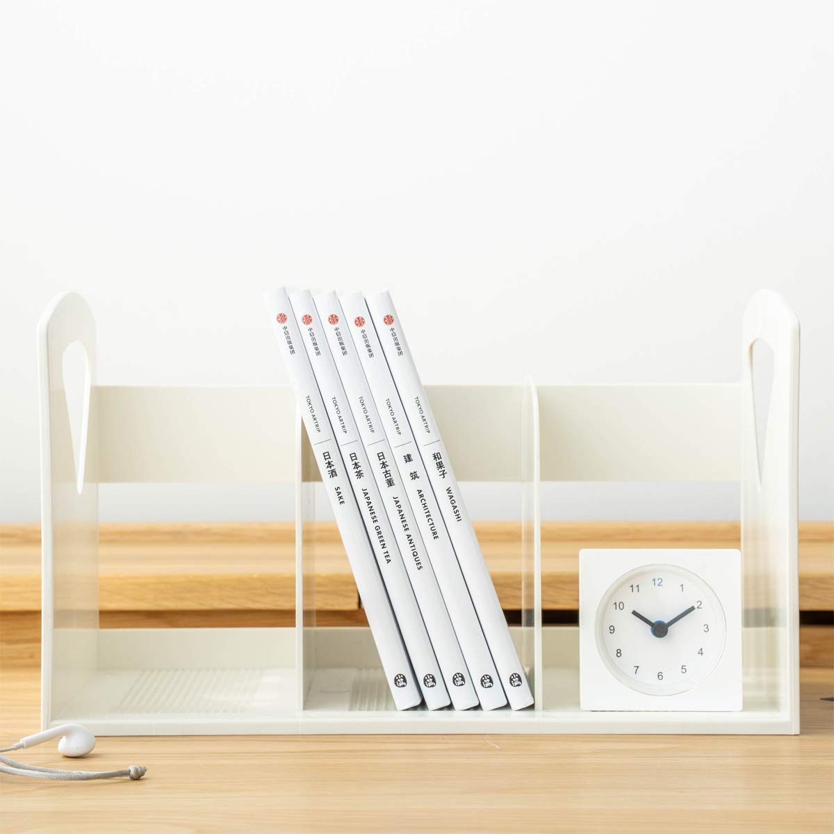 Lunmore 2 Pack Desk Book Shelves Small Desktop Bookshelf F Magazine Holder for Home School and Office