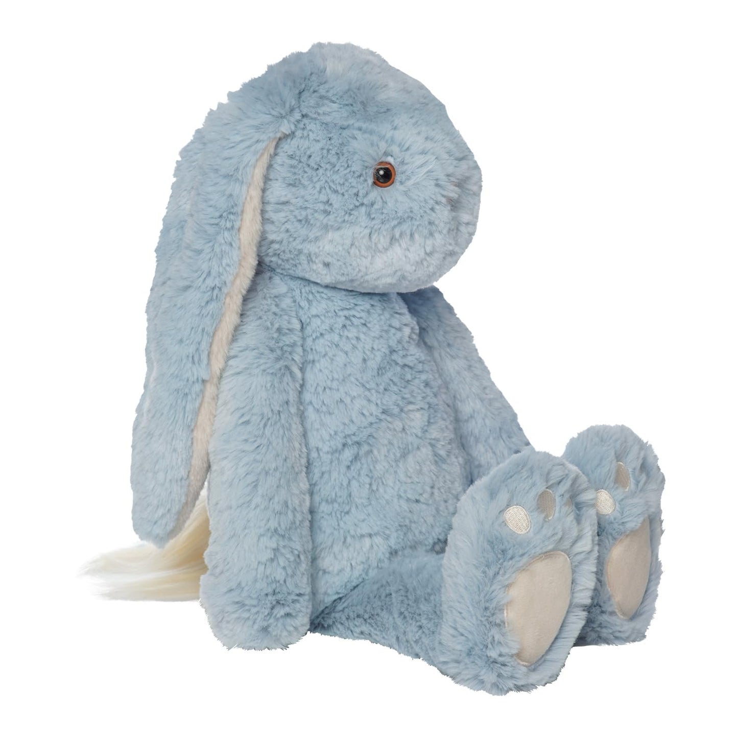 Manhattan Toy River The Blue & Light Apricot Snuggle Bunnies 12" Stuffed Animal with Embroidered Accents