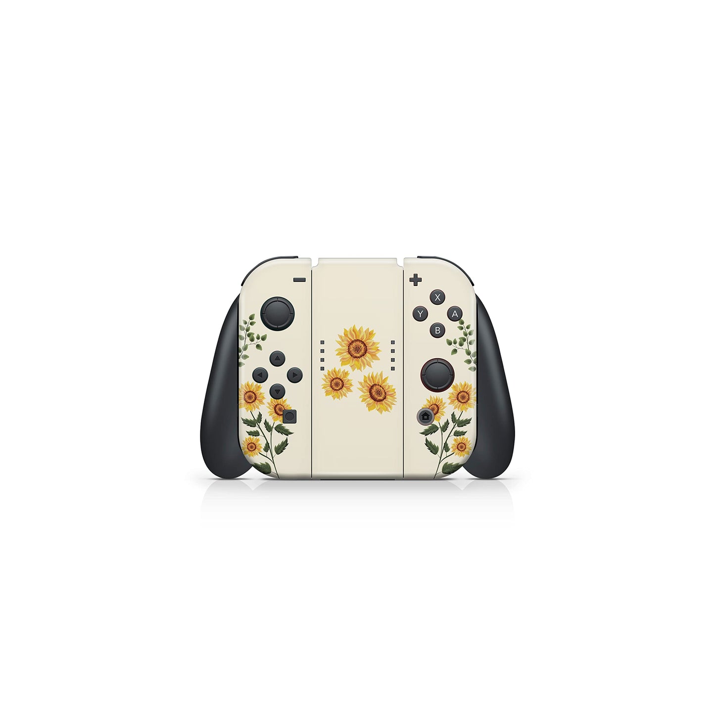 Tacky Design Sunflowers Skin Compatible with Nintendo Switch Skin Wrap Cover, Flower Skin for Nintendo Switch Stickers, Premium Vinyl 3M Full Wrap Decal, Compatible with Joy-Con, Console, Dock