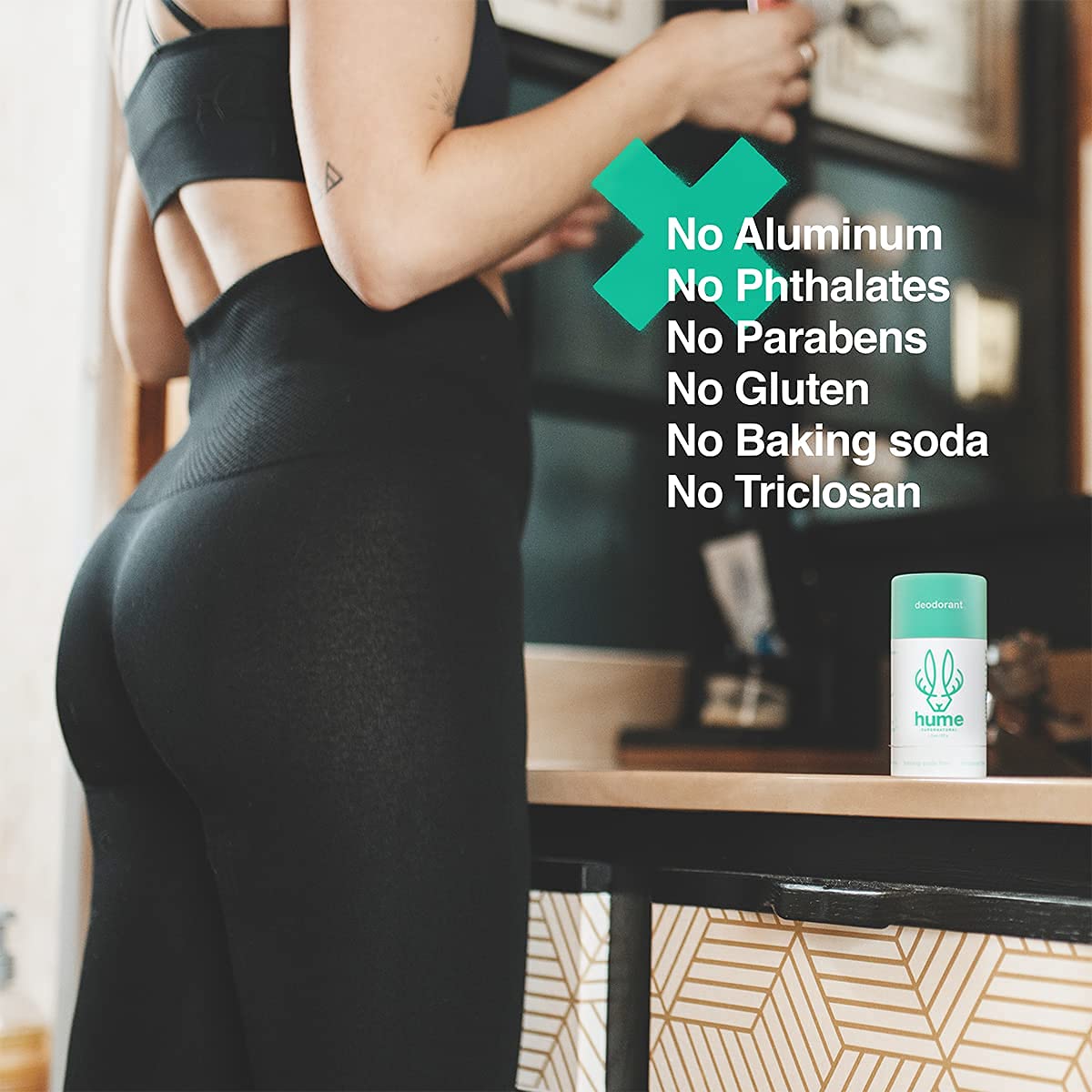 Hume Supernatural Roll On Aluminum Free Deodorant for Women & Men - Safe for Sensitive Skin - Probiotic and Plant-Based - Long-Lasting Moisture Absorbing - Clean and Effective - Desert Bloom, 3-Pack