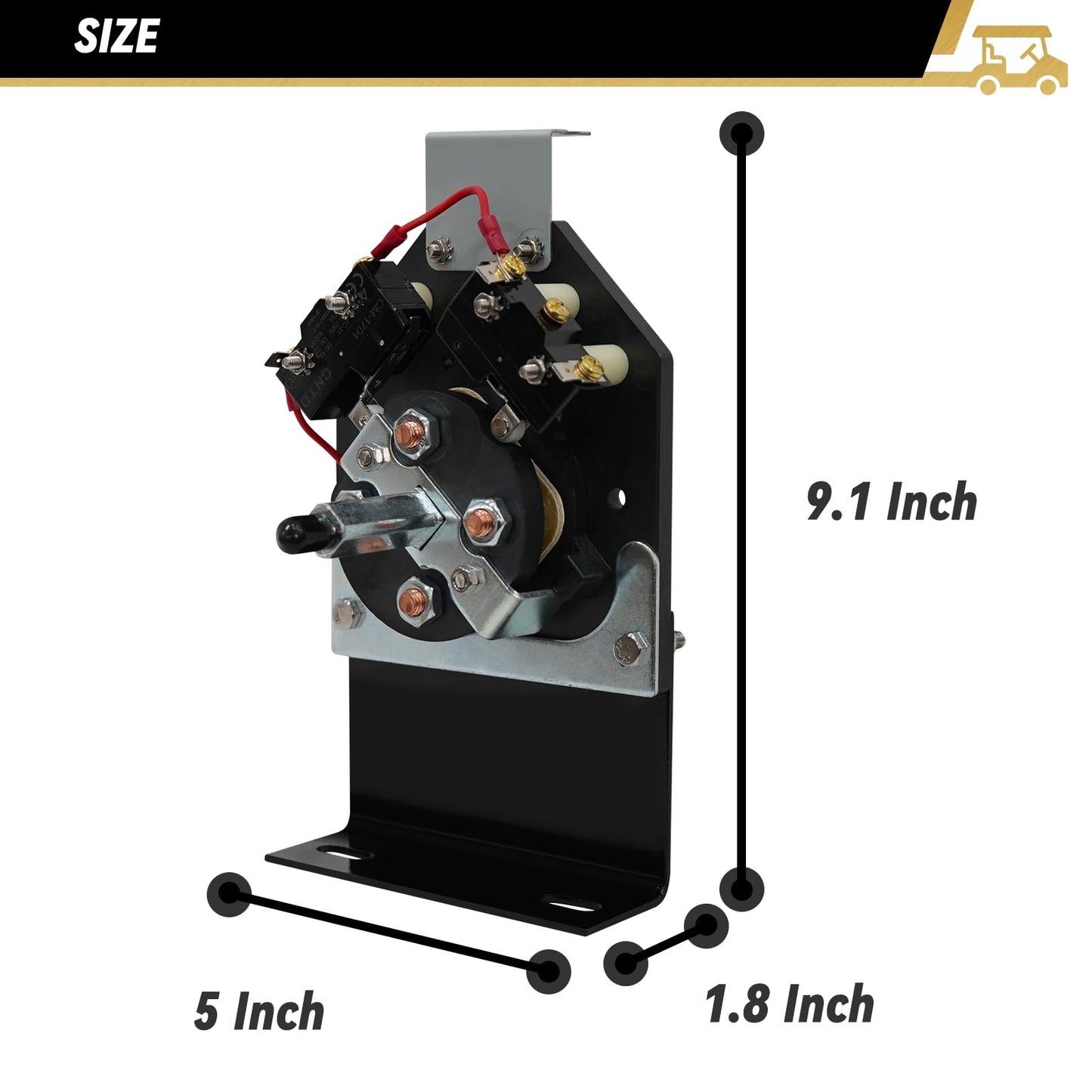 HANGKUNNEE Heavy Duty Forward and Reverse Switch Assembly, Golf Cart Forward and Reverse Switch for 1994-UP Electric EZGO TXT, Replaces OEM# 70578-G01