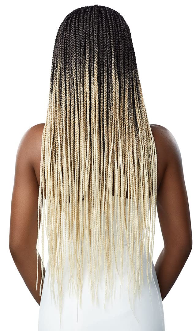 Outre 13x4 Lace Frontal Wig Pre Braided Knotless Box Braids HD Transparent KNOTLESS SQUARE PART BRAIDS (1B)