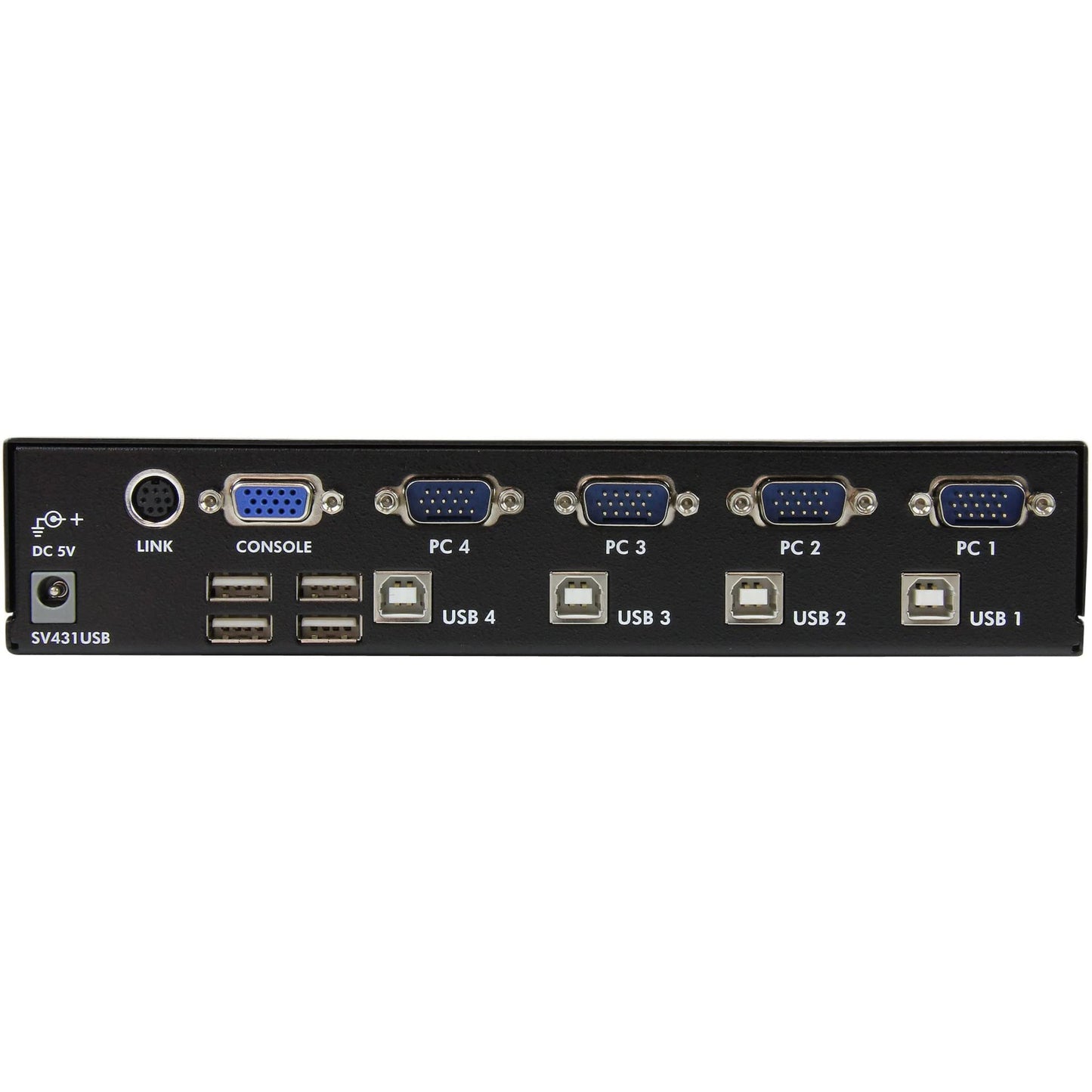 StarTech.com 4 Port Professional VGA USB KVM Switch with Hub - 1U Rack-mountable KVM Switch (SV431USB)