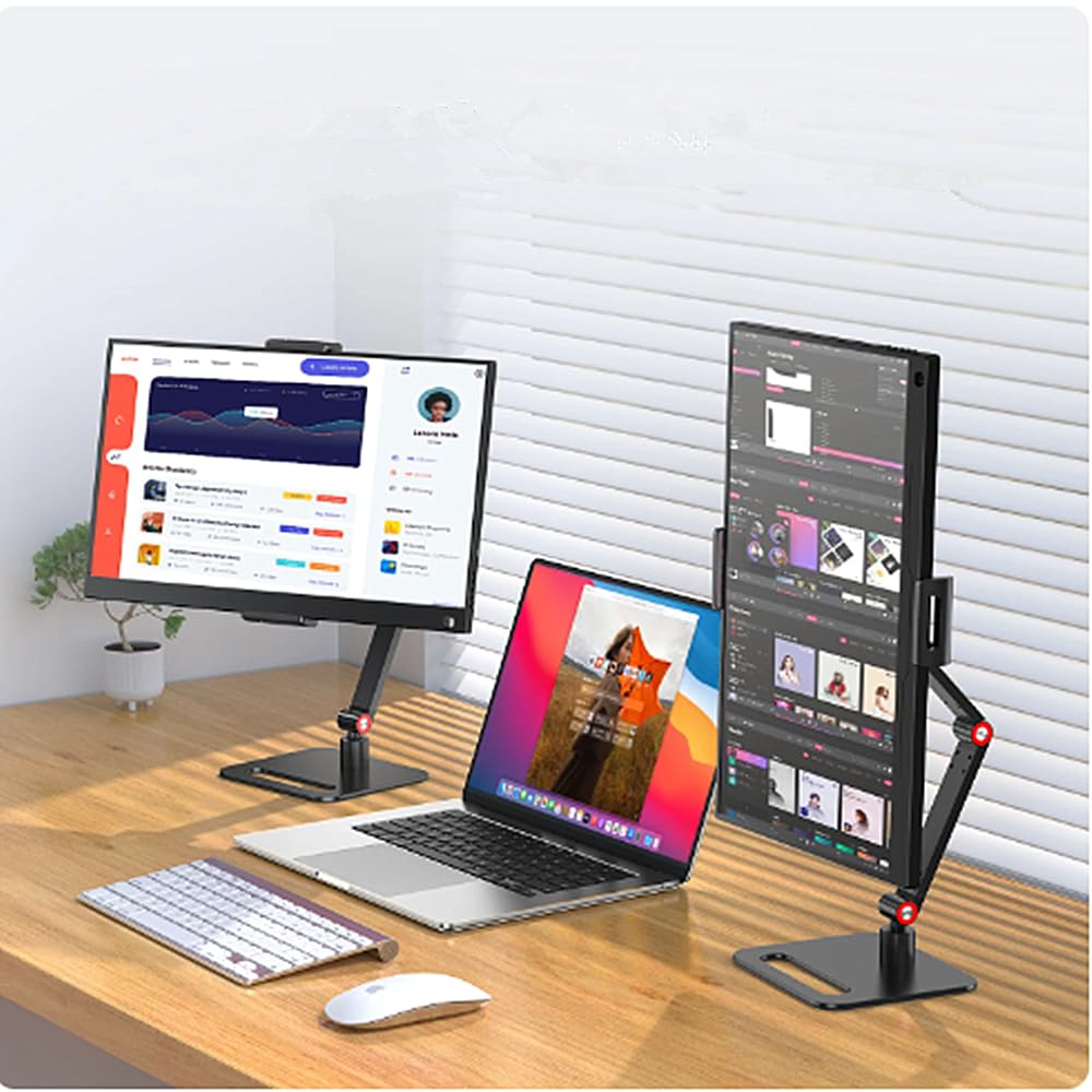 WYSXEBWZ Portable Monitor Holder for 6-17.3 Inch Screen Desktop Expandable Monitor Stand 12.9 inch Tablet Stand