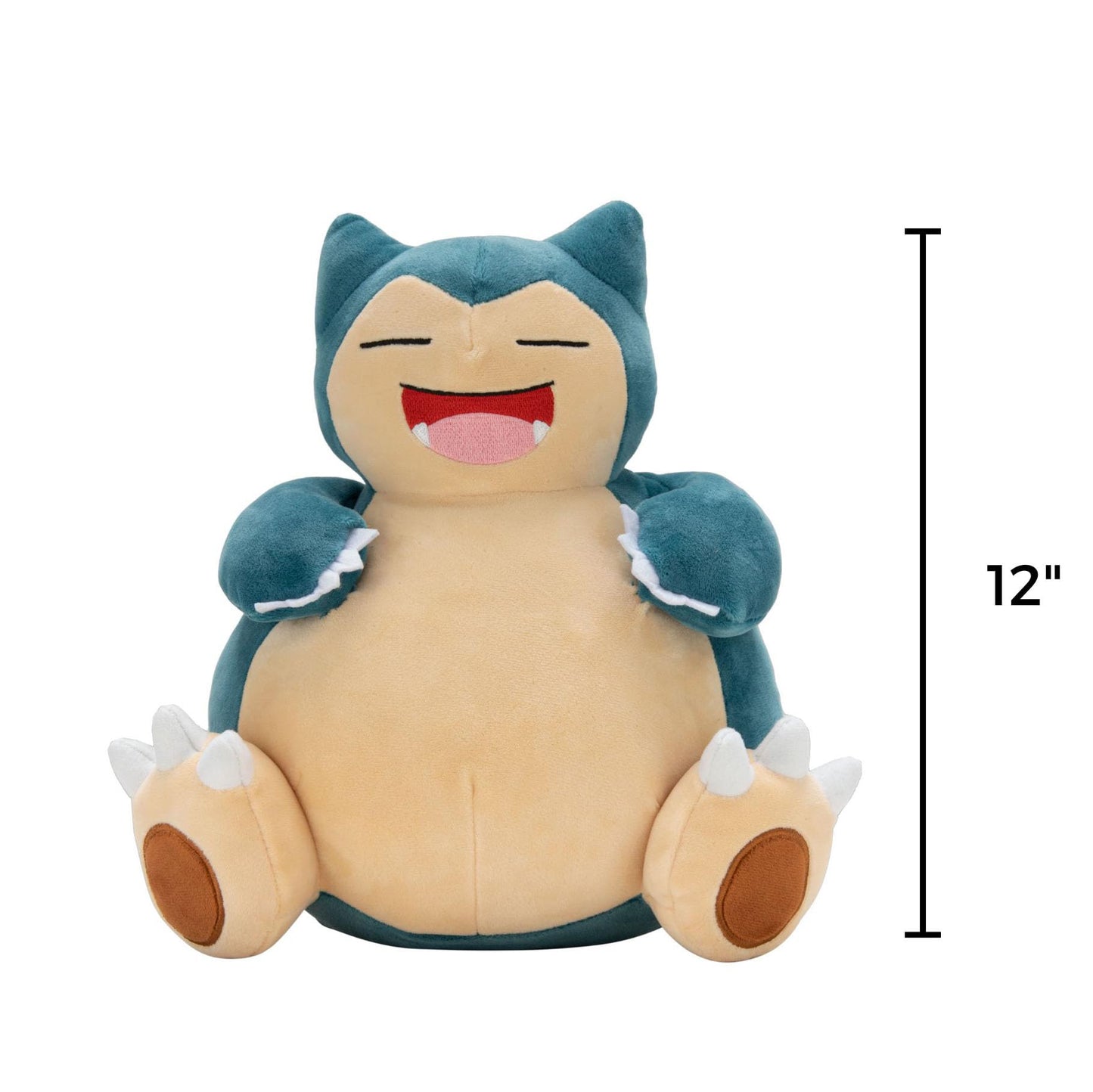 Pokemon 12" Large Snorlax Plush - Officially Licensed - Generation One - Authentic 12-inch Soft Stuffed Animal Toy Figure 2+