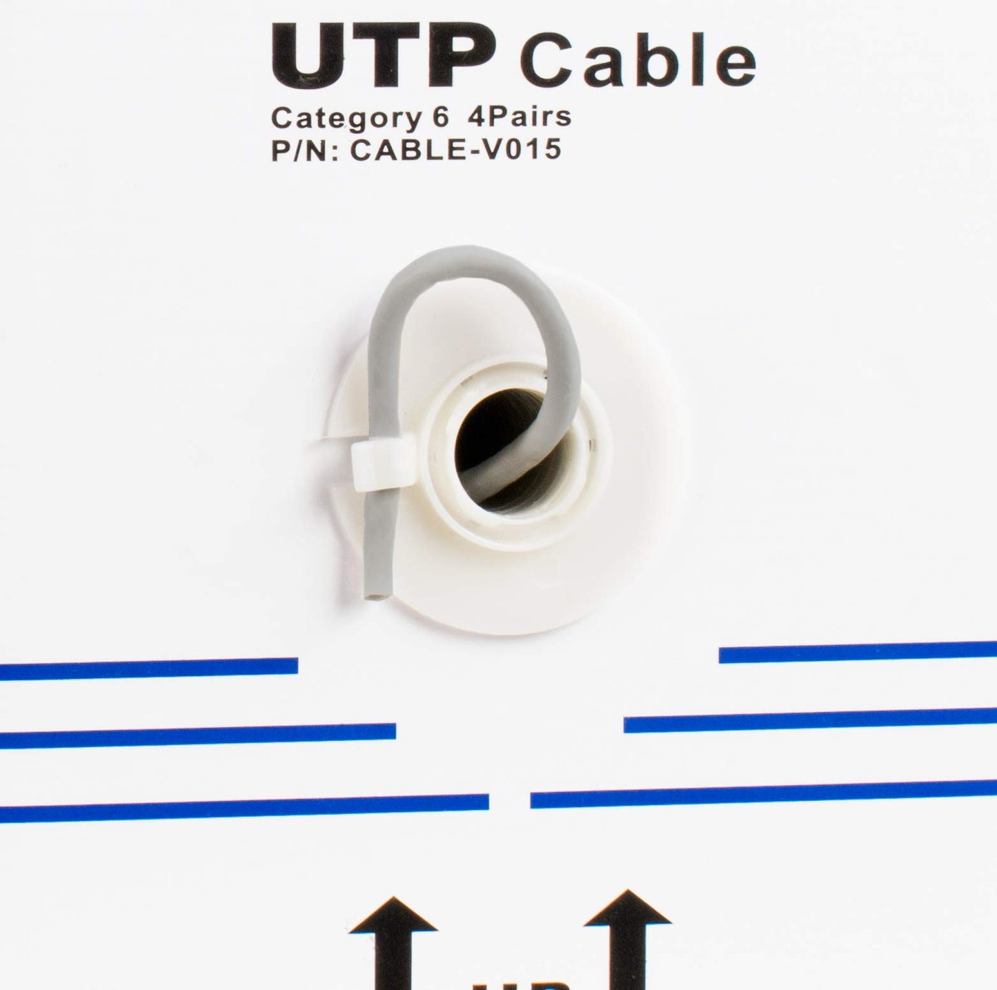 VIVO Gray 250ft Bulk Cat6, CCA Ethernet Cable, 23 AWG, UTP Pull Box, Cat-6 Wire, Indoor, Network Installations CABLE-V015
