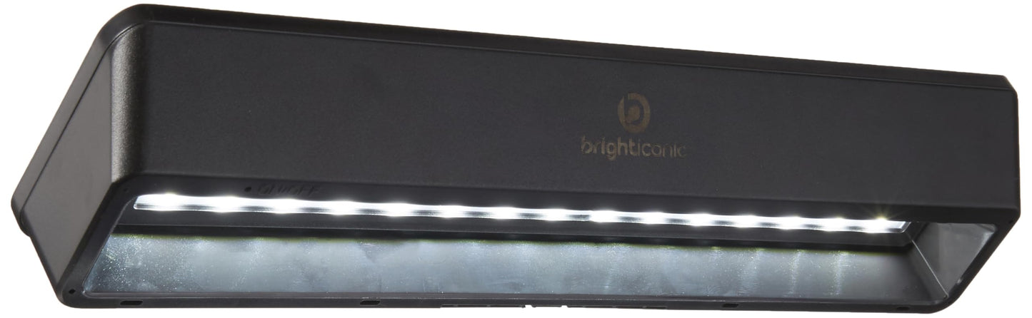 Brighticonics 2pck Solar Address Sign Light – IP65 Waterproof LED Lighted House Numbers – Easy Install, Auto Dusk-Dawn ON/Off, Outdoor Solar Address Signs for Yard, Homes, Business - Warm White 3000K