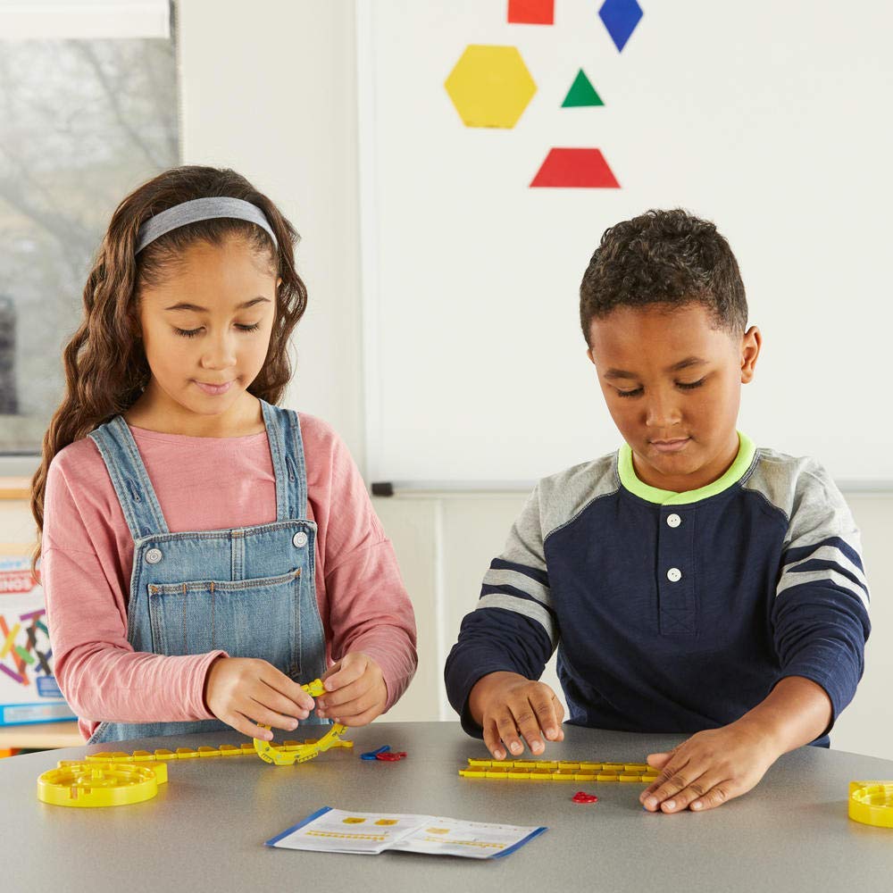 Hand2Mind NumberLine Clock™ for Kids - Math Manipulatives, Analog Clock - Kindergarten Homeschool Supplies (6 Pack)