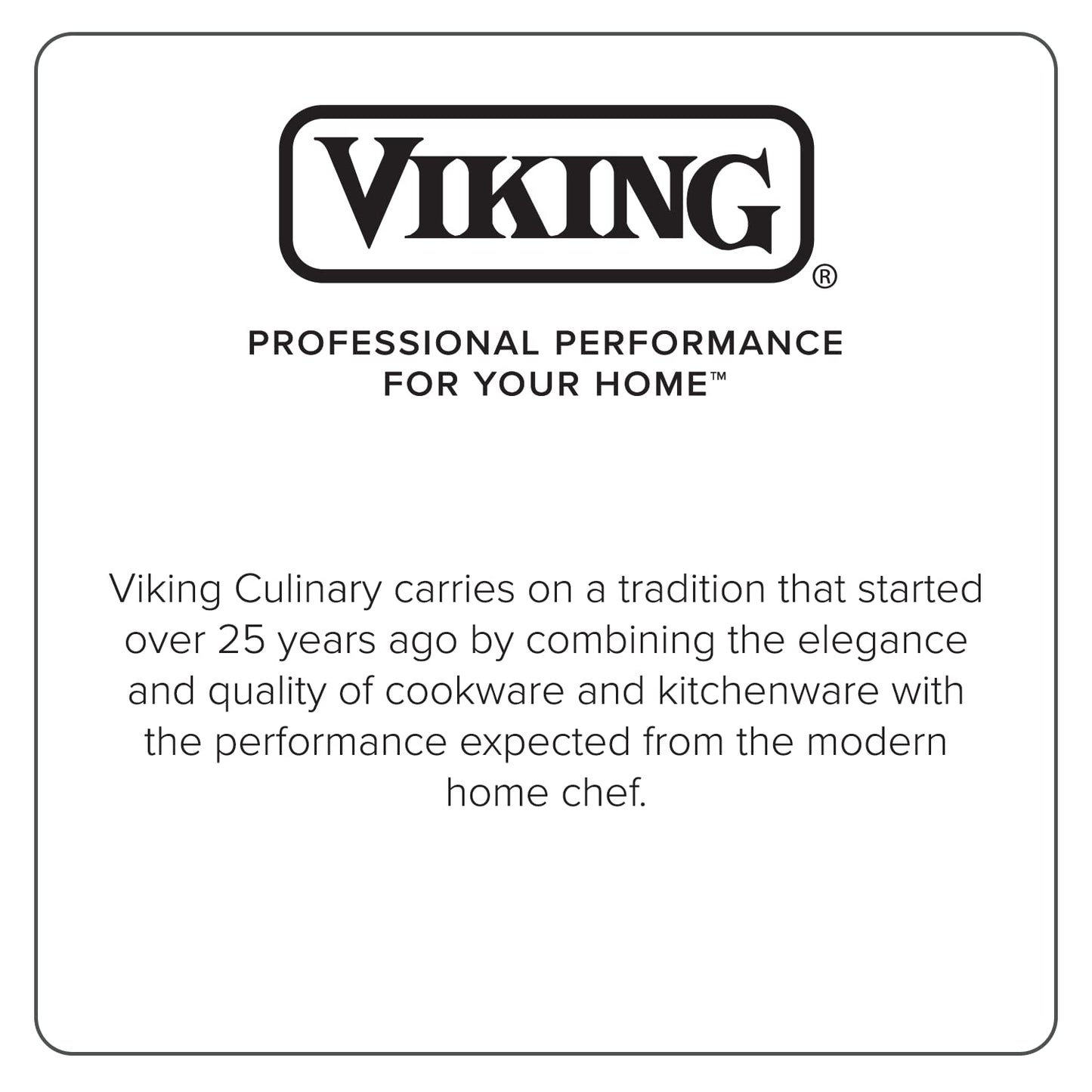 Viking Non Stick Frying Pan, 8 Inch Hard Anodized Kitchen Cookware, Gray