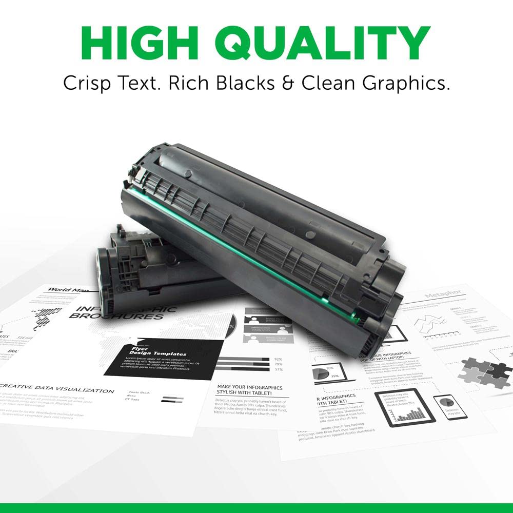 Clover Remanufactured High Yield Toner Cartridge (Reused OEM Chip) Replacement for HP 58X (CF258X) | Black