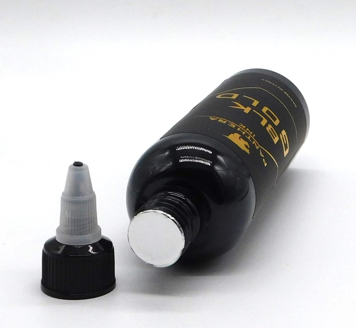 Panthera Black BLK Gold Tattoo Ink 150ml/5fl oz - Professional Tattoo Ink Suitable for All Types of Tattoos. EU Compliant
