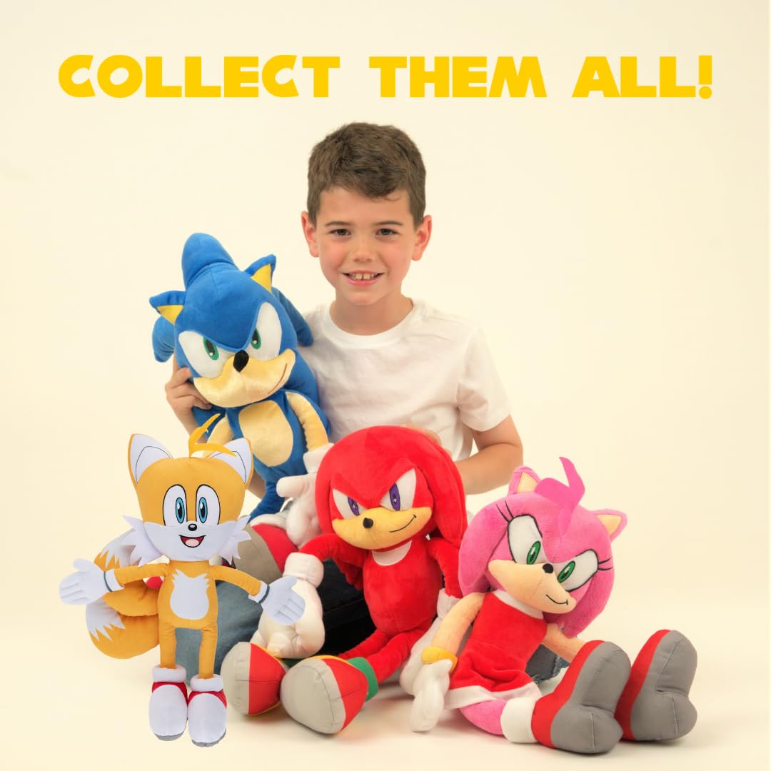 Franco Super Soft Plush Anime Cuddle Pillow Buddy, 1 Count (Pack of 1), Sonic The Hedgehog Knuckles