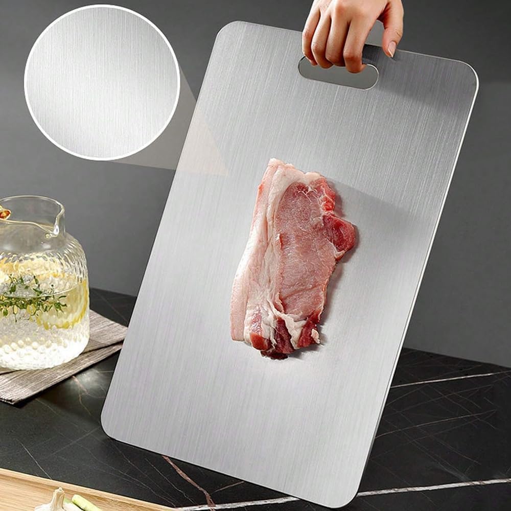 Titanium Cutting Board - 100% Pure Titanium Cutting Boards for Kitchen - Cutting Edge Hygiene & Durability, Cutting Boards for Home Kitchen Cooking (18 inch x 12 inch)