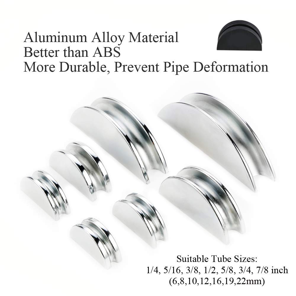 Tube Bender Kit Refrigeration Ratcheting Tubing Benders with Reverse Bending Attachment Hand Tool 1/4 to 7/8 Inch