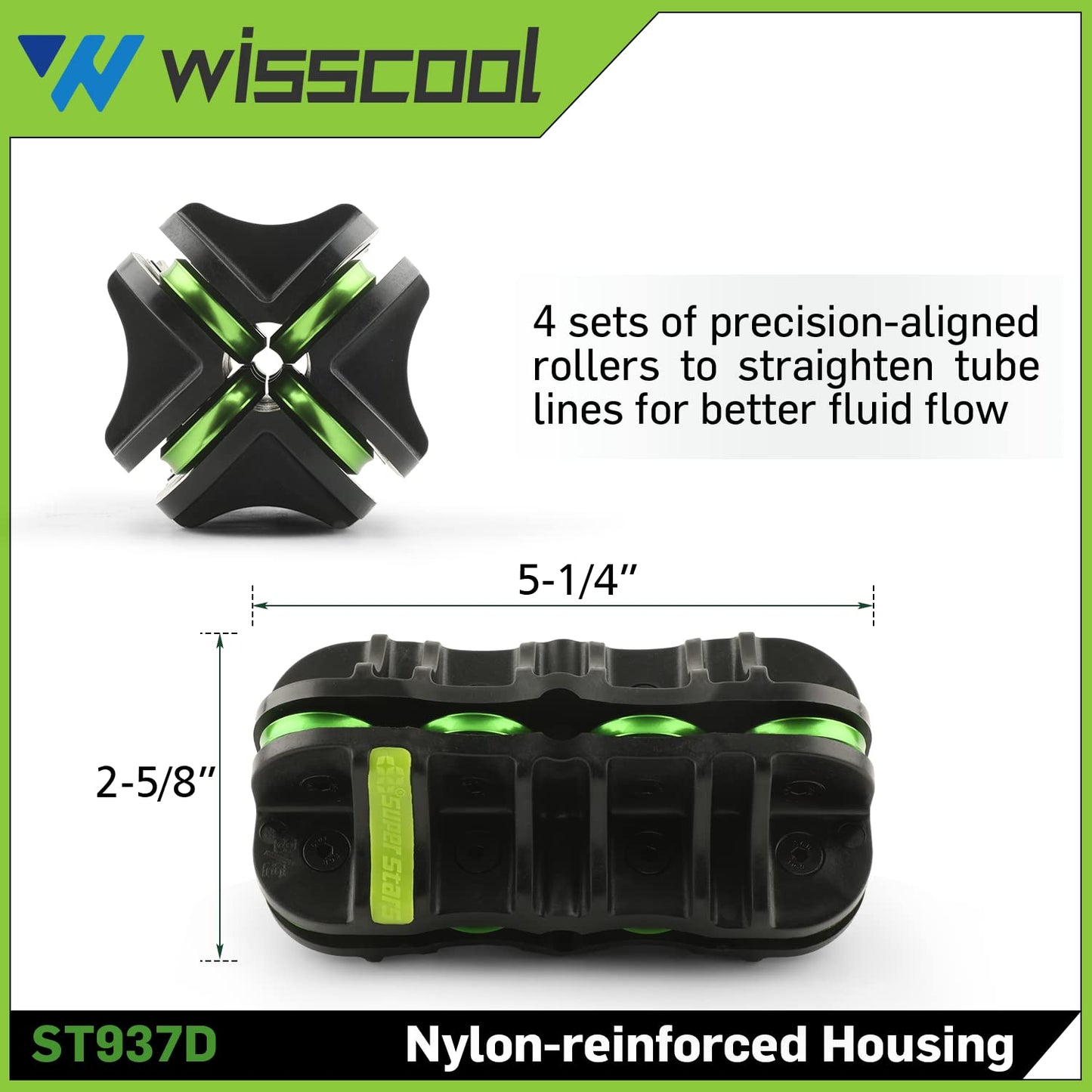 Wisscool 3/8" Tube Straightener Handheld Tubing Pipe Straightener for Steel, Stainless steel, Copper