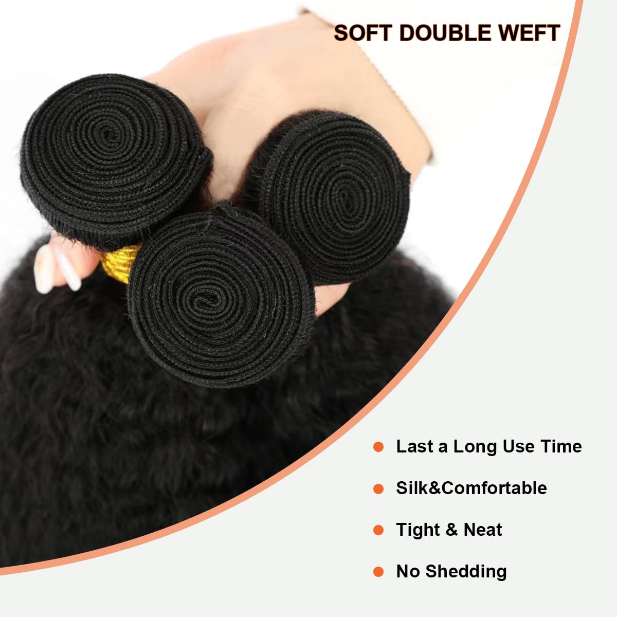 Kinky Straight Bundles Human Hair 18 20 22 Inch Yaki Straight Bundles Kinkystraight Human Hair Bundles 12A Brazilian Virgin Human Hair Bundles For Black Women Black Raw Remy Hair Extension 3 Bundles