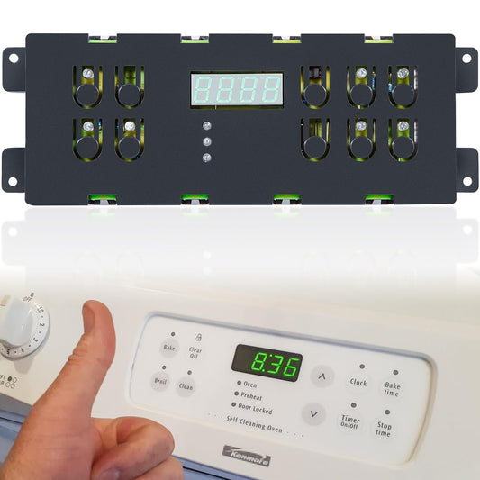 316207511 Range Stove Oven Control Board Replacement for Frigidaire Electrolux Kenmore Kelvinator Tappan Sears Electronic Clock/Timer Display Repair Upgrade 316207531 316557511 AP3561834