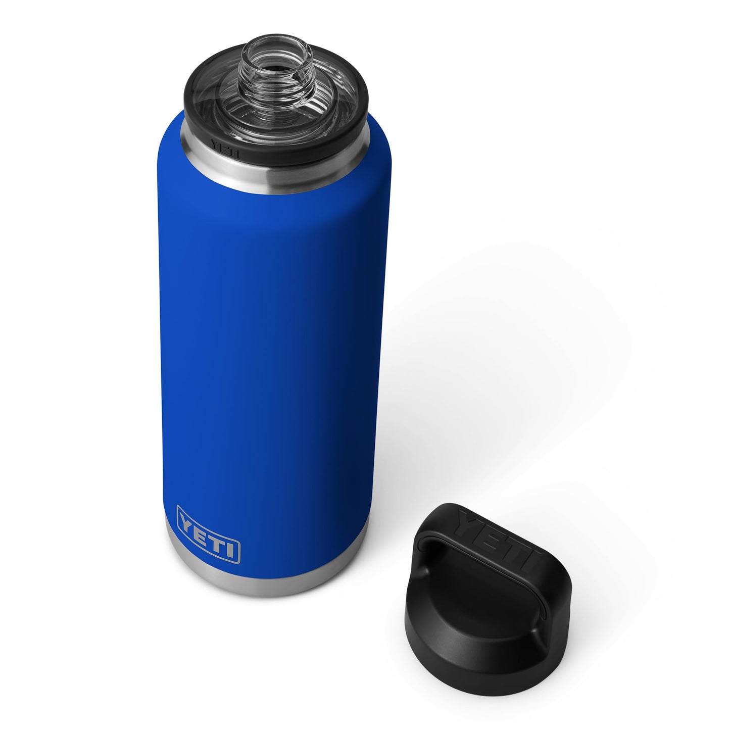YETI Rambler 46 oz Bottle, Leakproof, Vacuum Insulated, Stainless Steel with Chug Cap, Royal Blue