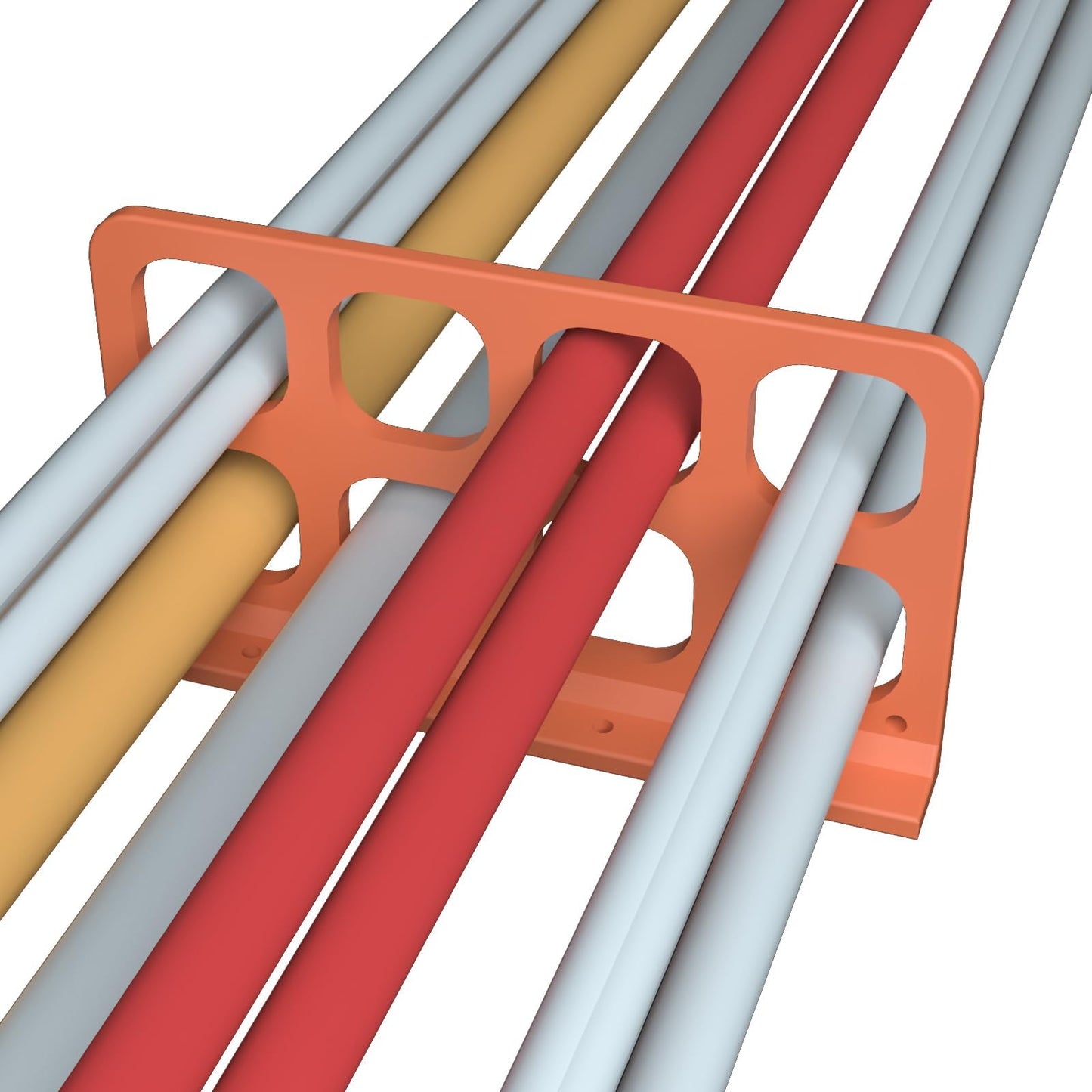 LCGAOYA 40PCS Cable Chase,Wire Bracket,Cable Support Bracket,Cable Box,for Wire and Cable Management Devices,Orange