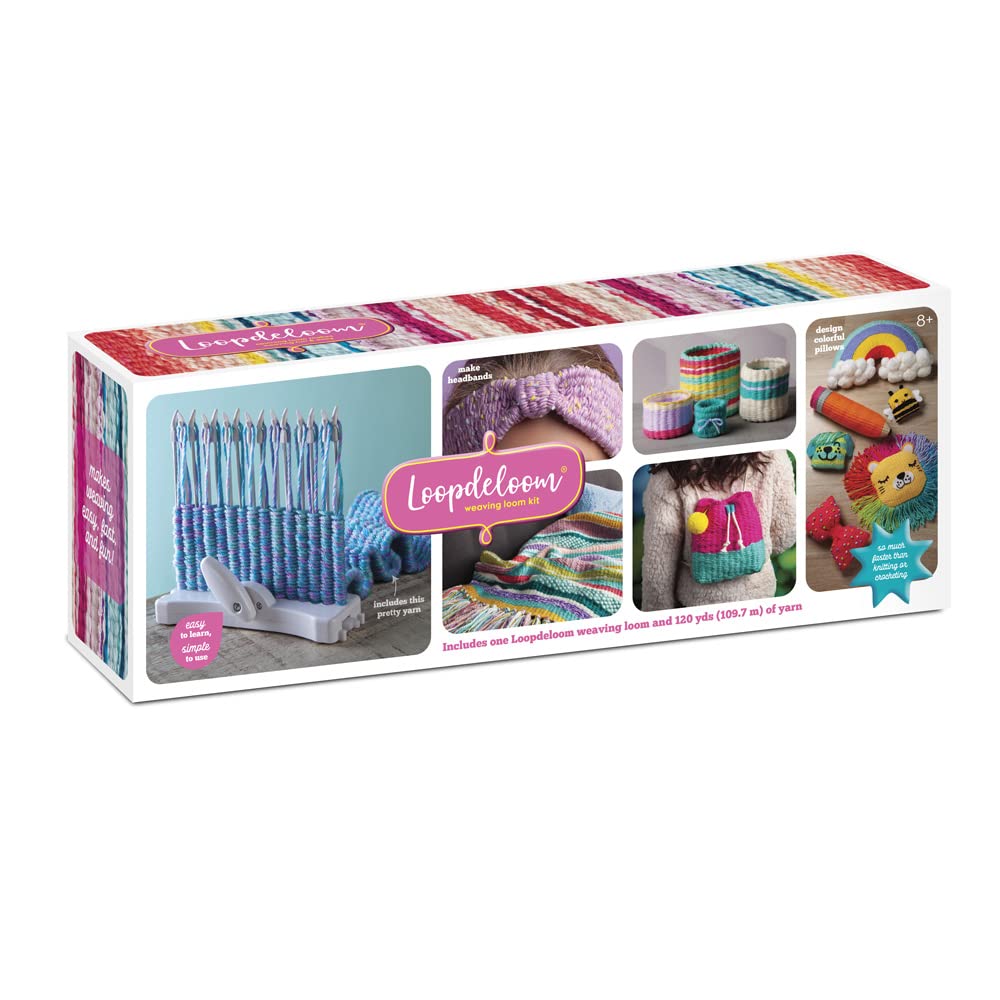 Loopdeloom – Weaving Loom – Learn to Weave – Award-Winning Craft Kit, multi