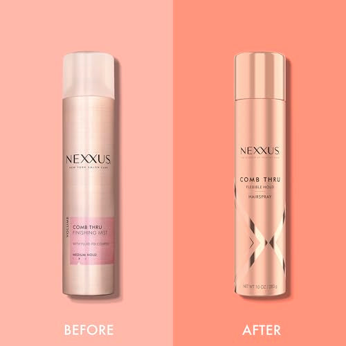 Nexxus Travel & Trial Comb Thru Finishing Mist Hair Spray, for Volume, 12 Count Hold Hair Spray Hair Styling 1.5 oz