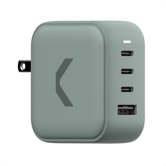 Clemm Core 100W GaN USB-C Charger, 4-Port Fast Charging Adapter with PPS, 3 USB-C & 1 USB-A for MacBook Pro, iPhone 16/15/14, iPad, Samsung Galaxy S24/S23 & More