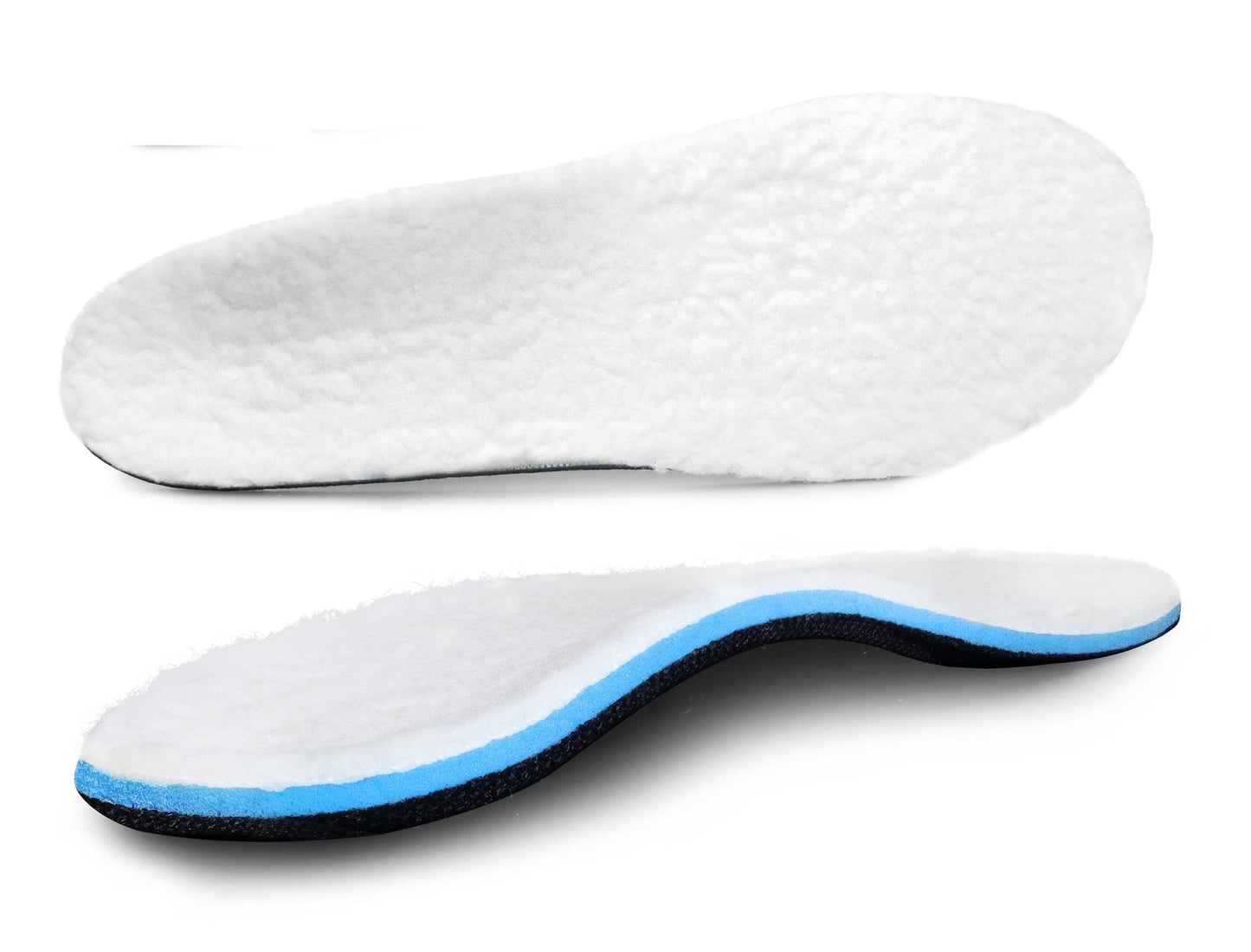 ORTHOS Footwear Shearling Orthotic Insoles - Inserts W/Arc Size: B - Womens 6 / Mens 5