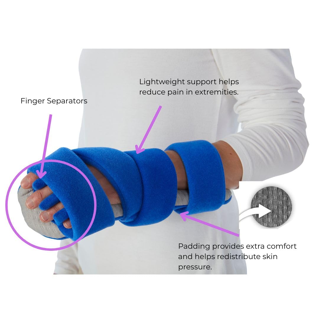 Restorative Medical BendEase Hand Splint - Wrist Pain Support for Carpal Tunnel, Arthritis and Stroke Recovery (Medium - Right)