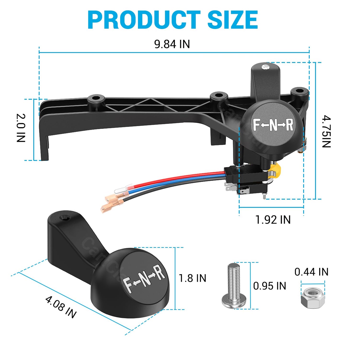 Club Car Forward and Reverse Shifter Assembly Kit, Golf Cart Forward and Reverse Shifter Suitable for 1992-up Club Car DS Gas Golf Carts, Replace OEM #1016947 8248 8233