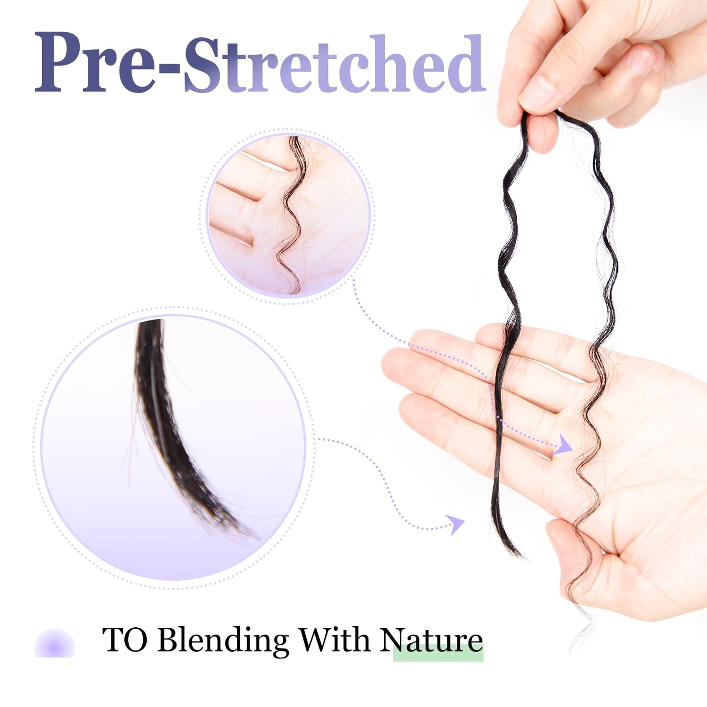 Pre-Divided Human Braiding Hair for Boho Braids Water Deep Wave Human Hair Bulk for Braiding Curly Human Hair for Boho Locs Boho Crochet Braids Human Hair Extensions (1B, 20"-320Strands)